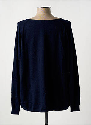 Gilet manches longues col rond bleu JULIE GUERLANDE femme