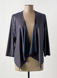 Veste casual tissage suedine gris GUY DUBOUIS femme