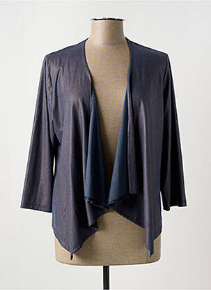 Veste casual tissage suedine gris GUY DUBOUIS femme