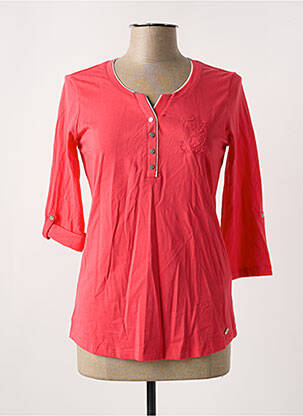 T-shirt coupe droite manches 3/4 rouge BETTY BARCLAY femme