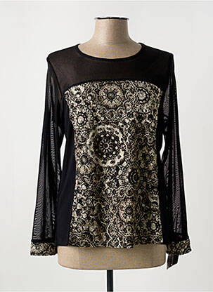 T-shirt manches longues manches longues noir JEAN DELFIN femme