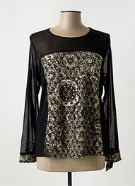 T-shirt manches longues manches longues noir JEAN DELFIN femme