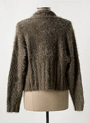 Gilet manches longues vert MARBLE pour femme seconde vue