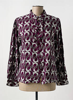 Chemisier violet AGATHE & LOUISE pour femme