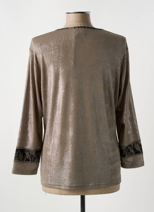 T-shirt marron GUY DUBOUIS femme