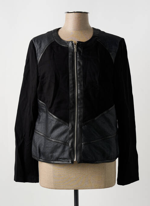 Veste simili cuir noir JULIE GUERLANDE pour femme