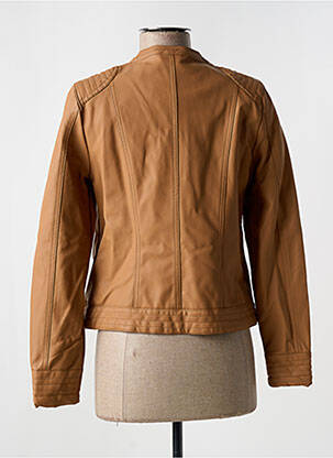 Veste simili cuir poches marron B.YOUNG femme