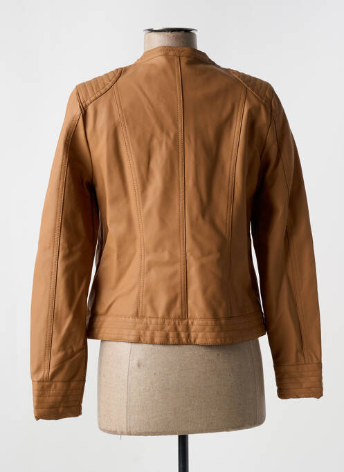 Veste simili cuir marron B.YOUNG pour femme