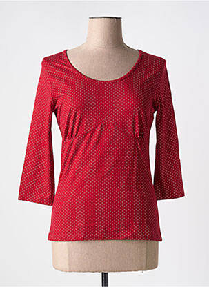 T-shirt manches 3/4 manches 3/4 rouge MADEMOISELLE YEYE femme