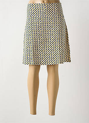 Jupe mi-longue stretch jaune KING LOUIE femme