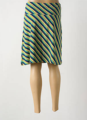 Jupe mi-longue stretch vert KING LOUIE femme