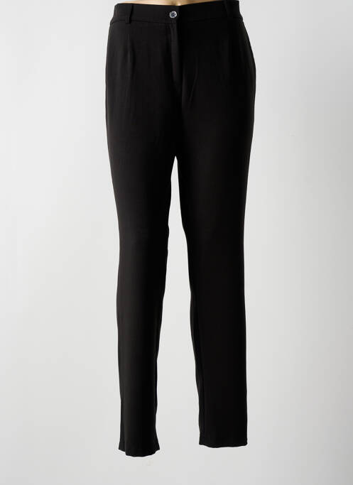 Pantalon slim poches taille haute noir CHRISTINE LAURE femme