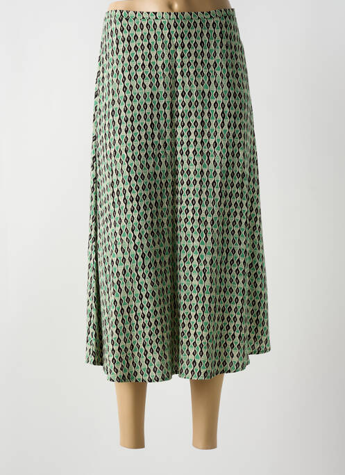 Jupe longue tissage crêpe vert KING LOUIE femme