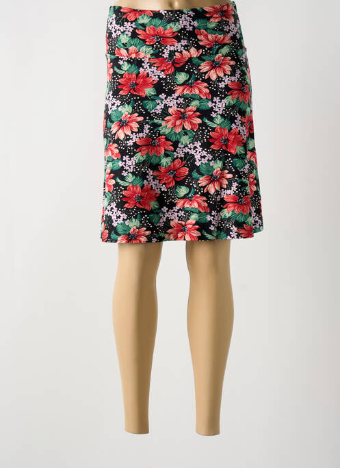 Jupe mi-longue taille normale noir KING LOUIE femme