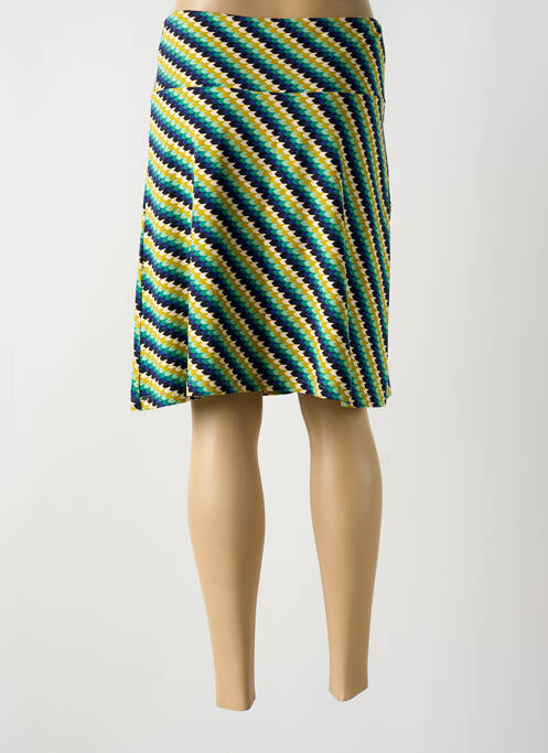 Jupe mi-longue stretch vert KING LOUIE femme