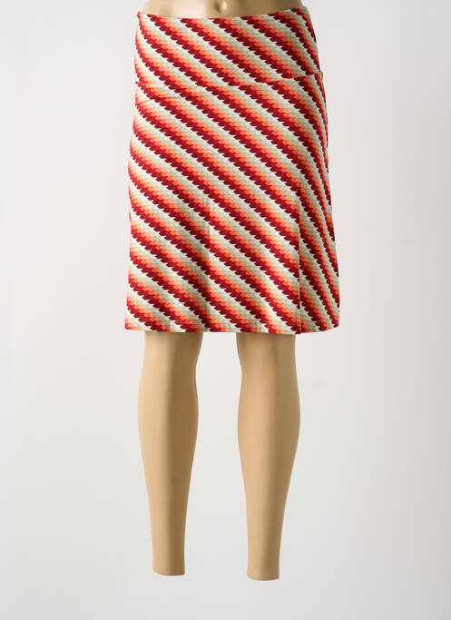 Jupe mi-longue stretch orange KING LOUIE femme