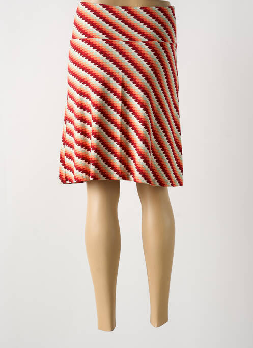 Jupe mi-longue stretch orange KING LOUIE femme