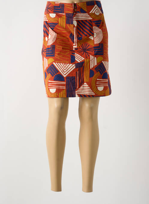 Jupe courte orange PRINCESSE NOMADE pour femme