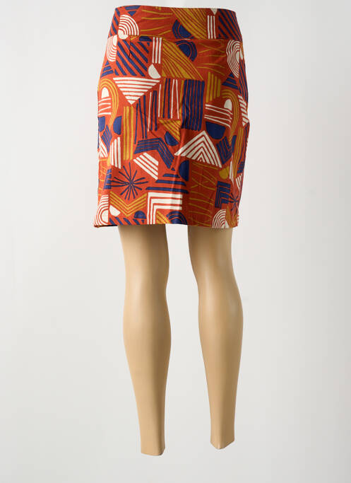 Jupe courte orange PRINCESSE NOMADE pour femme