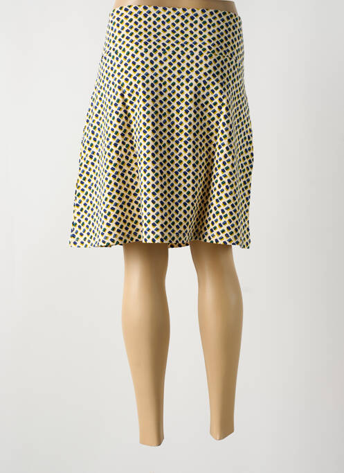 Jupe mi-longue jaune KING LOUIE femme