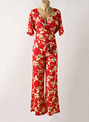 Combi-pantalon manches courtes manches courtes rouge PRINCESSE NOMADE femme
