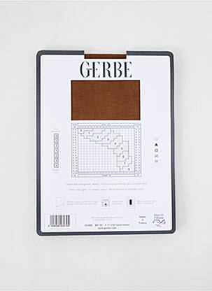Collants stretch marron GERBE femme