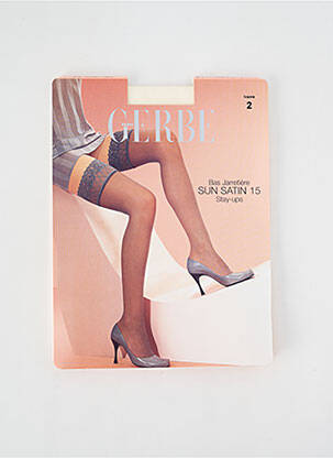 Bas stretch beige GERBE femme