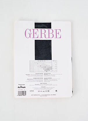 Collants stretch noir GERBE femme