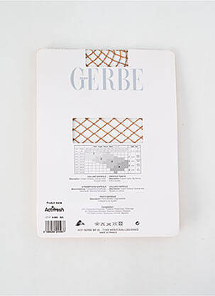 Collants stretch marron GERBE femme