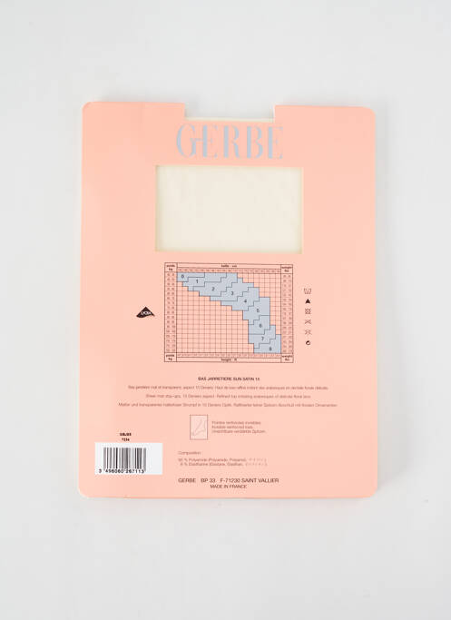 Bas stretch beige GERBE femme