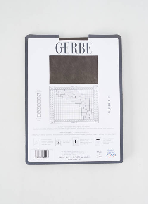 Collants gris GERBE pour femme