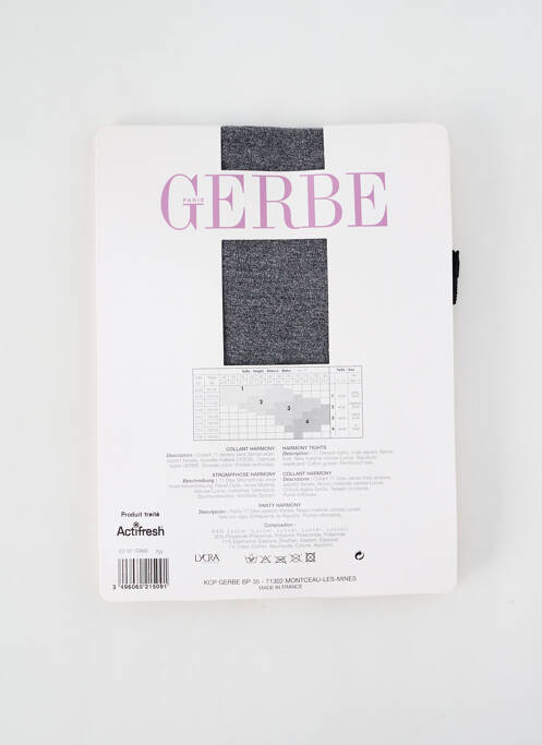 Collants gris GERBE pour femme