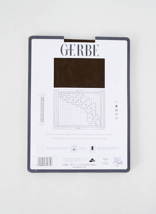 Collants marron GERBE pour femme