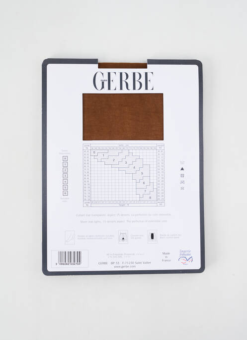 Collants marron GERBE pour femme