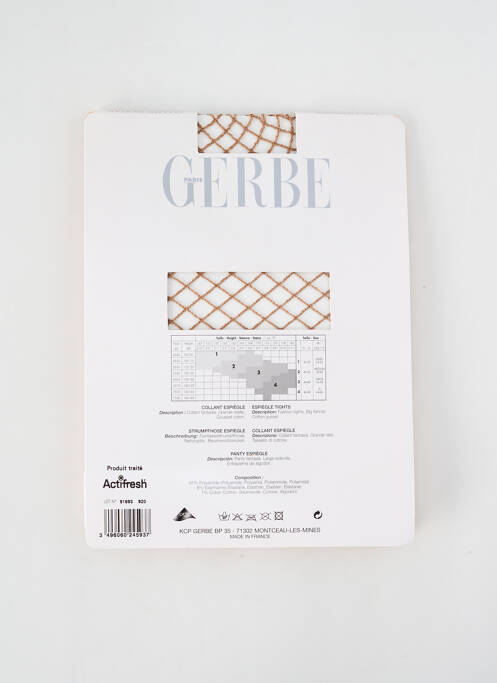 Collants marron GERBE pour femme