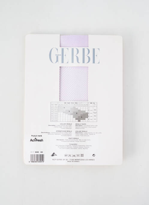 Collants violet GERBE pour femme