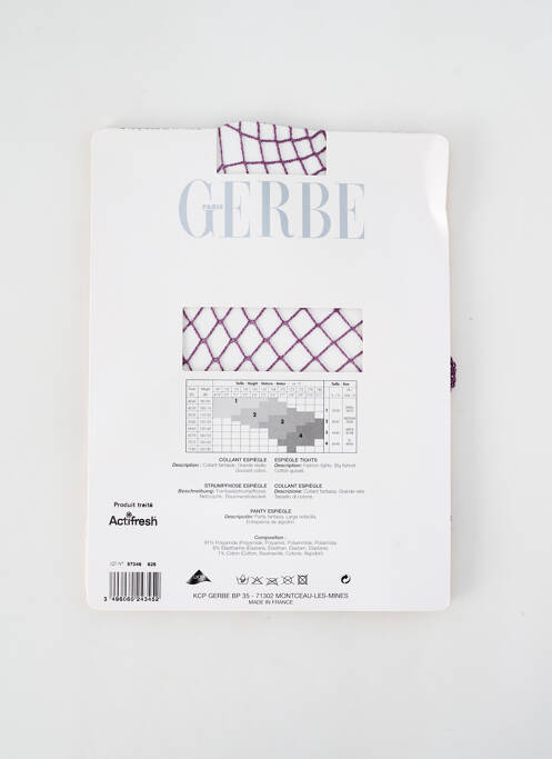 Collants violet GERBE pour femme