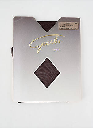 Collants stretch marron GERBE femme