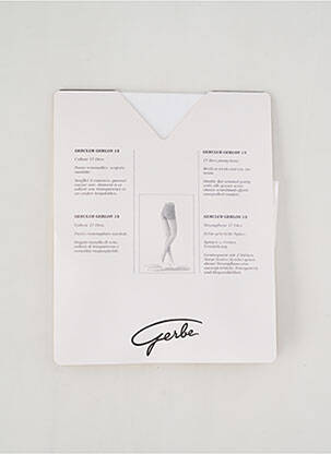 Collants stretch blanc GERBE femme