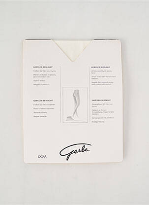 Collants stretch blanc GERBE femme