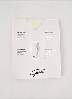 Collants stretch blanc GERBE femme