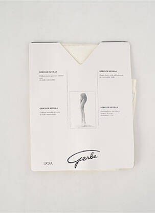 Collants stretch blanc GERBE femme