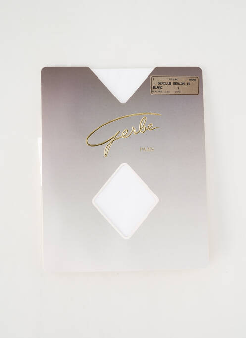 Collants blanc GERBE pour femme