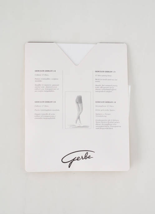 Collants blanc GERBE pour femme