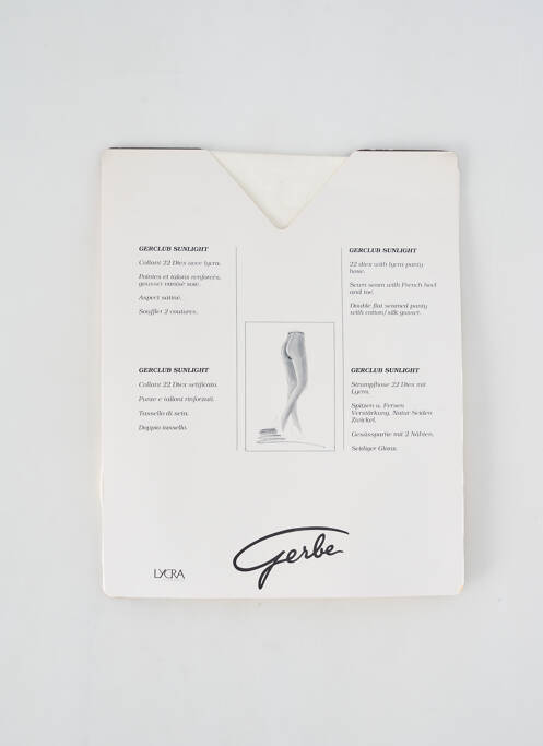 Collants blanc GERBE pour femme