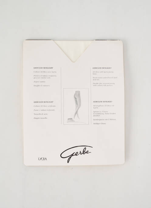 Collants blanc GERBE pour femme