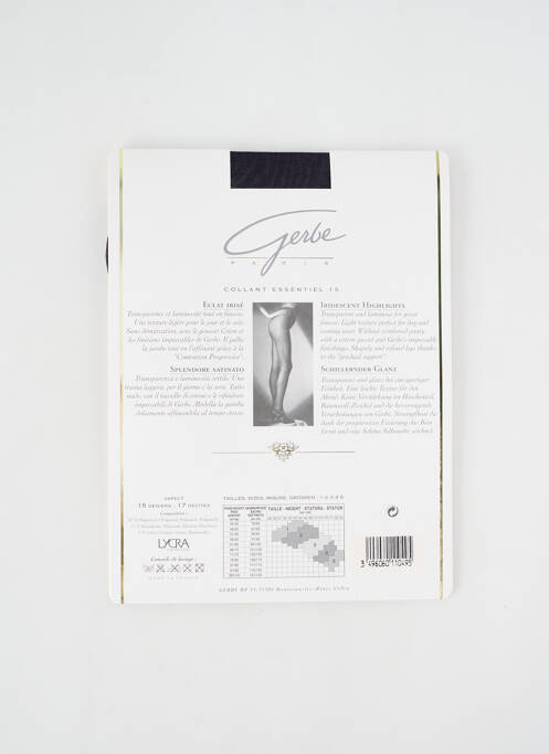 Collants bleu GERBE pour femme