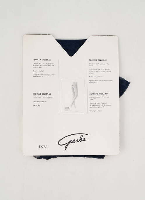 Collants bleu GERBE pour femme