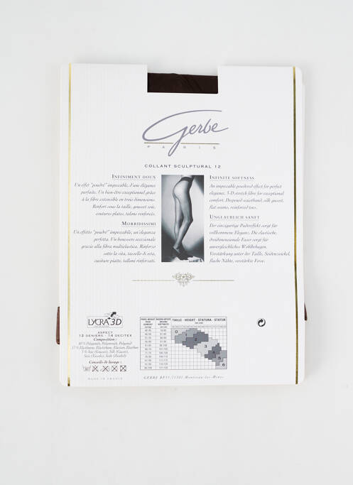 Collants marron GERBE pour femme