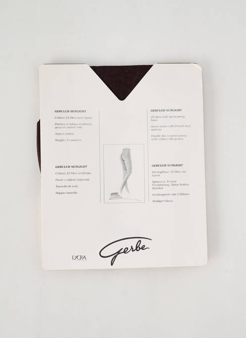 Collants marron GERBE pour femme